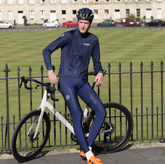 GCN Core 2.0 Long Sleeve Cycling Jersey - Navy Blue